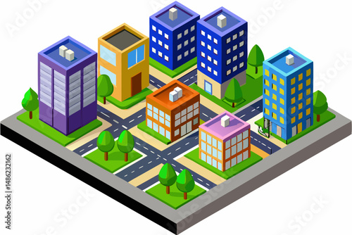 vector illustration of a city