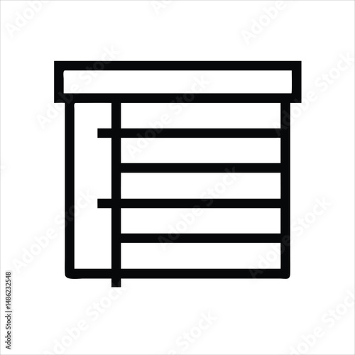 vector illustration of a wooden cabinet