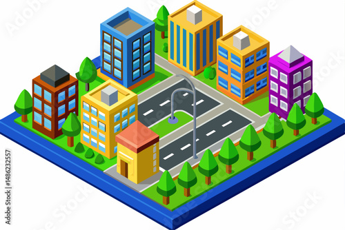 vector illustration of a city