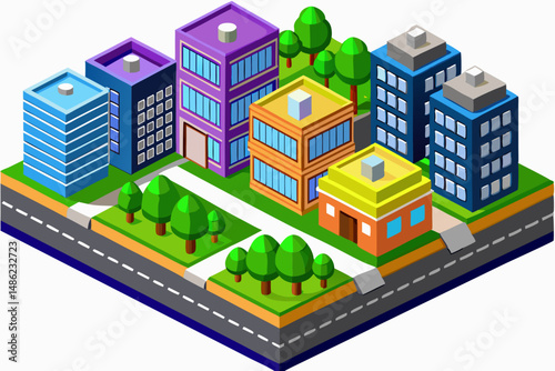 vector illustration of a city