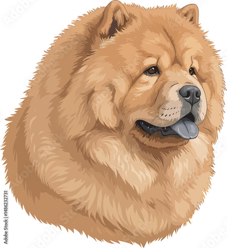Breed Chow Chow Dog Vector
