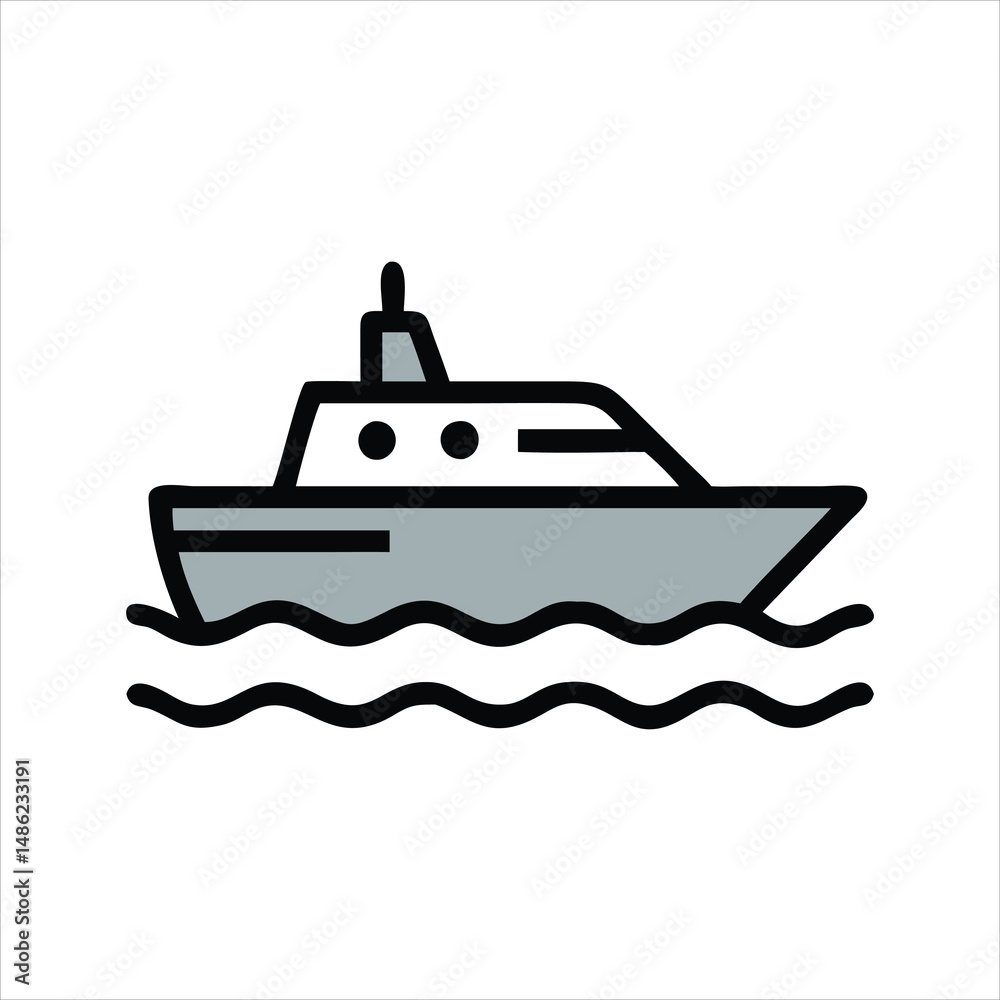 vector illustration of a boat vector illustration of a boat
