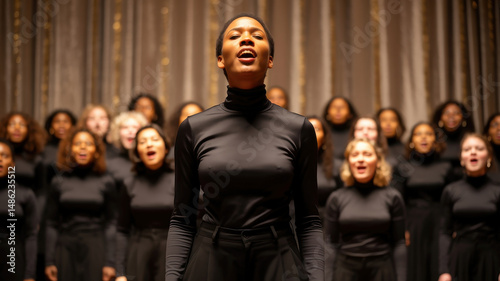 Choir Performance on Stage