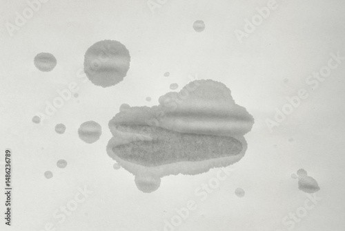 Wet old paper. Wet spot on paper. Wet old paper. Blank wet sheet of paper