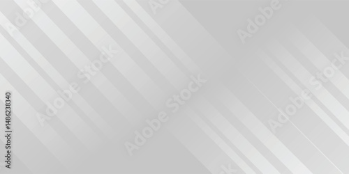 3D white geometric abstract background overlap layer on bright space with rounded rhomb effect  modern