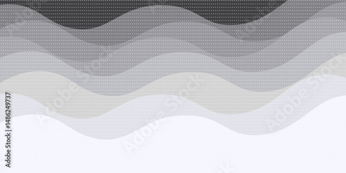 gray abstract background with shiny geometric shapes. Modern black gradient circles. Dynamic shapes. Minimal geometric design. Futuristic concept.
