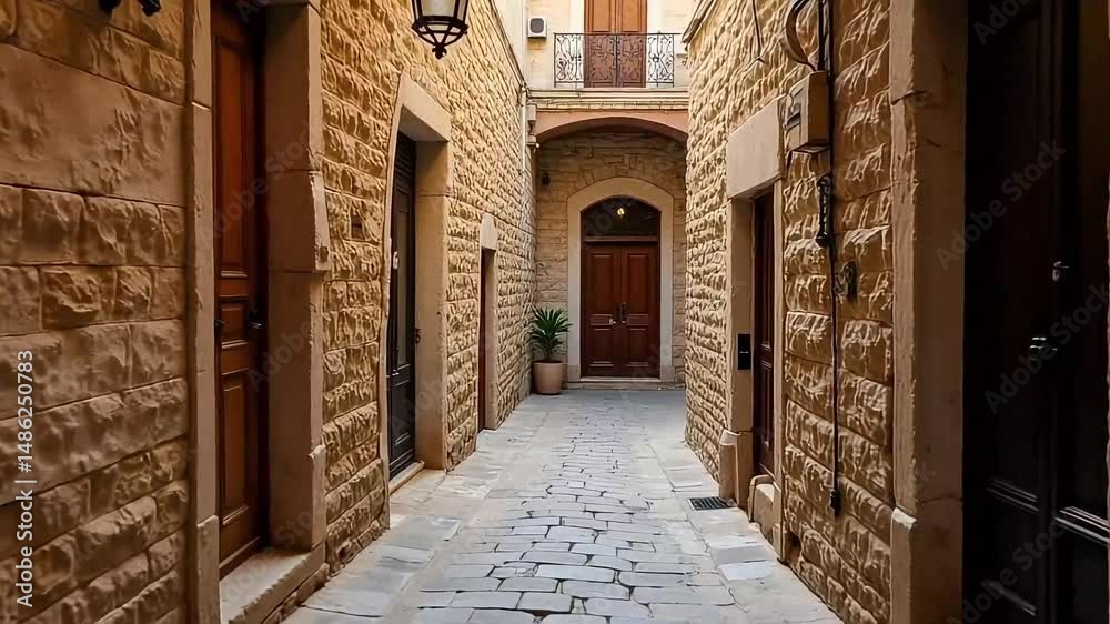 the alleys of the city old city of Jerusalem and the holy land