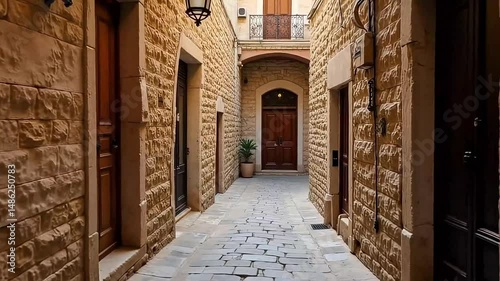 the alleys of the city old city of Jerusalem and the holy land