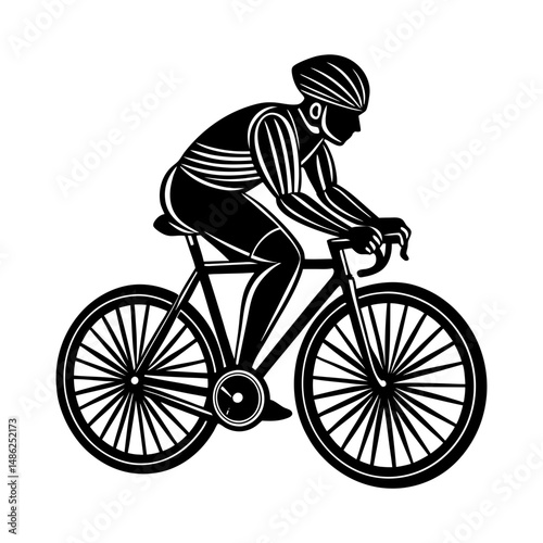 bicycle vector art silhouette