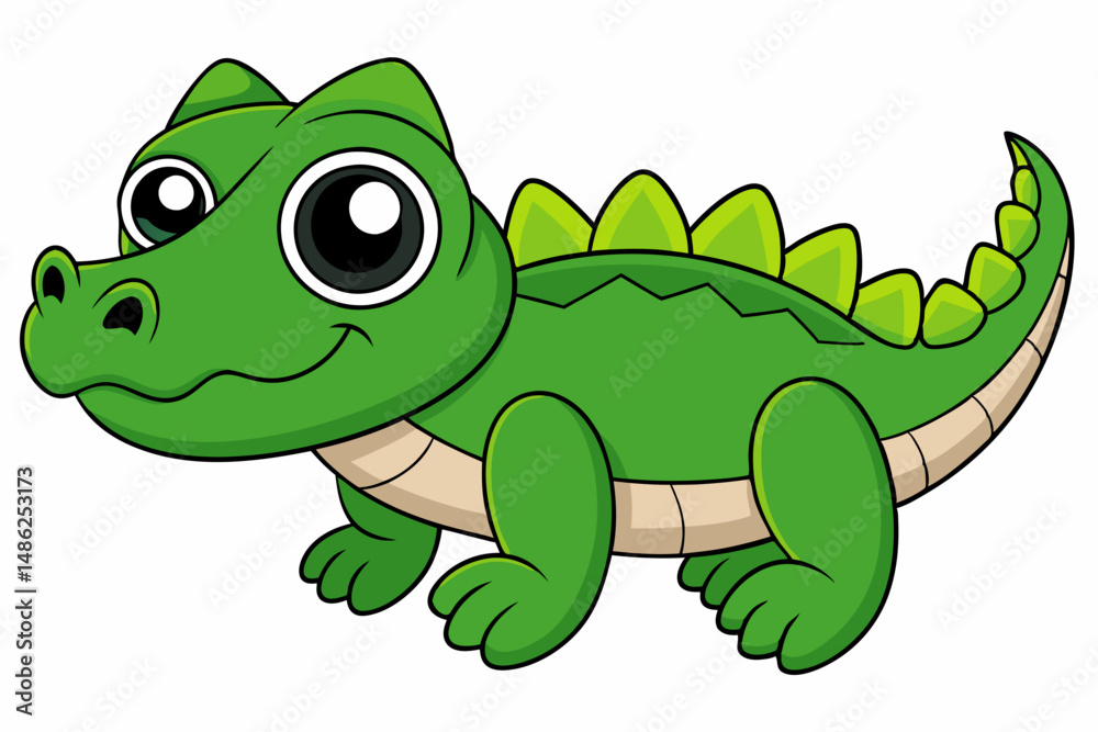 Fototapeta premium alligator vector on white background