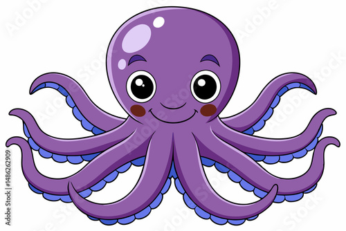 octopus vector on white background