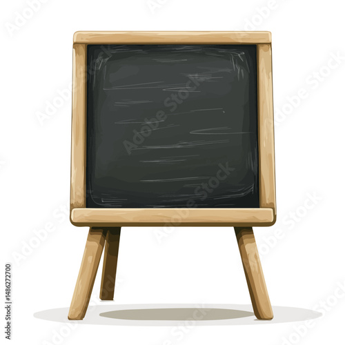 Blackboard 2D flat vector illustration, isolated on a white background.