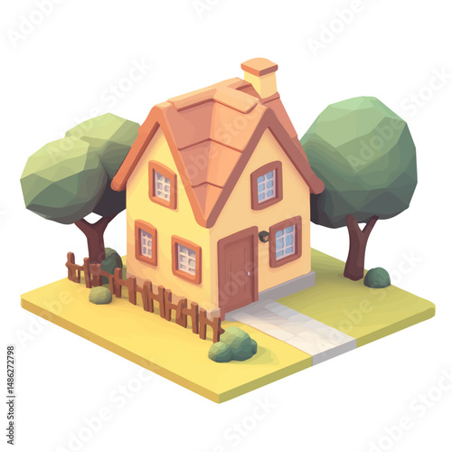 2D flat 3D Modeling Software vector illustration, isolated on a white background.