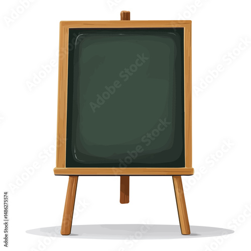 2D flat Blackboard vector illustration, isolated on a white background.