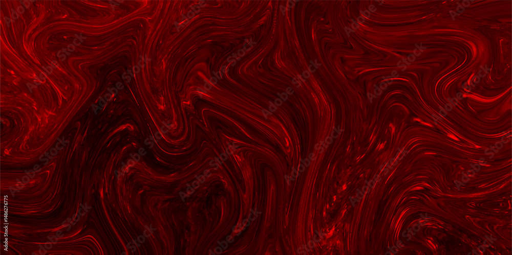 Abstract dark red color acrylic pours liquid marble surface design. Abstract Liquid marble print with red and dark lines mixed texture. abstract stains or lines, wooden texture pattern with lines. 