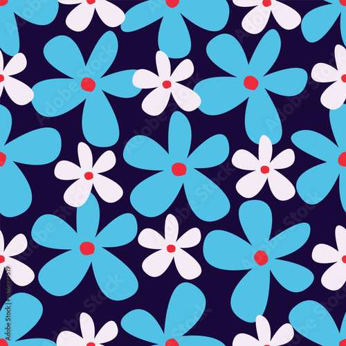 Floral pattern design, vector illustration background