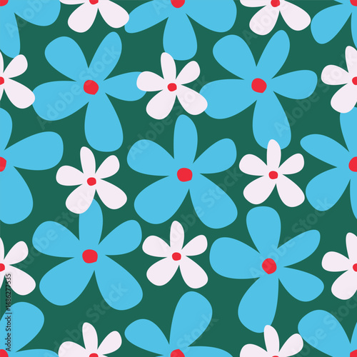Floral pattern design, vector illustration background