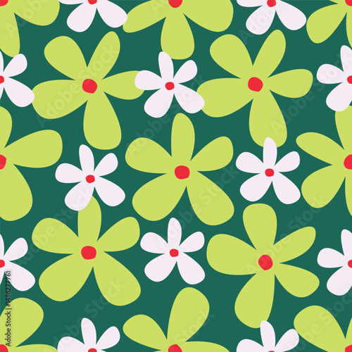 Floral pattern design, vector illustration background