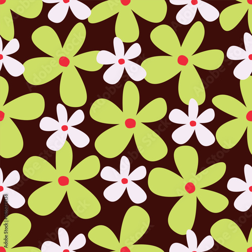 Floral pattern design, vector illustration background