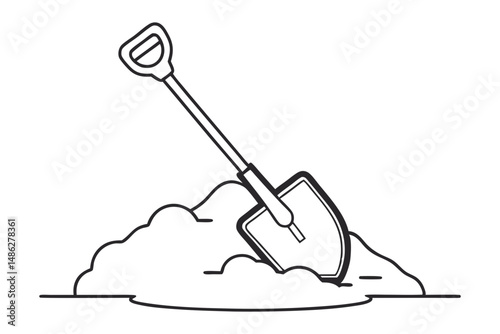 Minimalist scoop shovel for camp tools design
