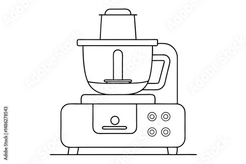 Vector food processor for kitchen use
