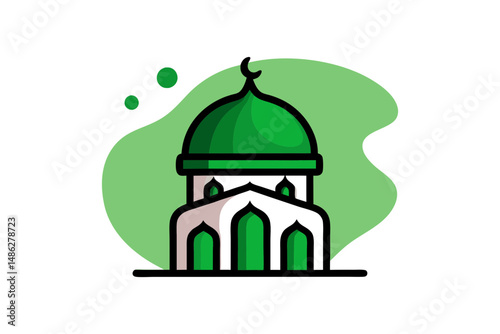 Islamic dome vector for Ramadan design