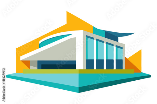 Urban architecture illustration vector art