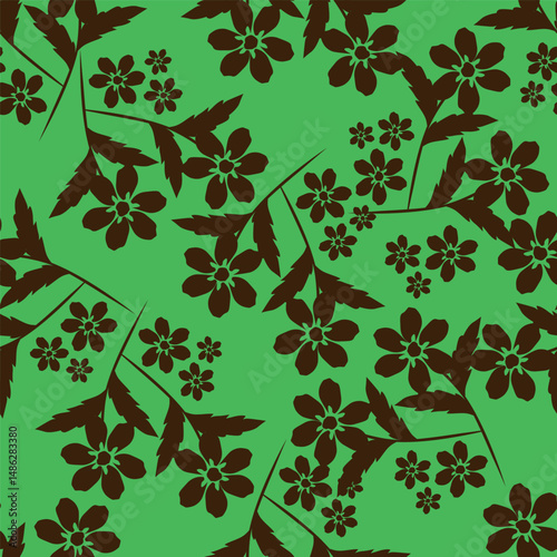 Floral pattern design, vector illustration background