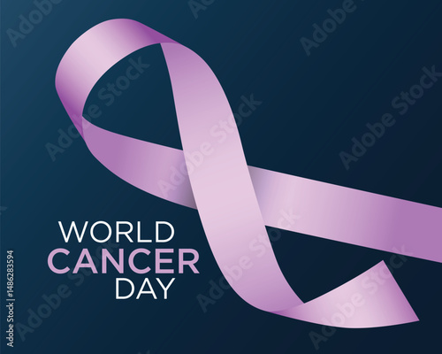 Cancer Day Awareness Pink Ribbon Vector Free 