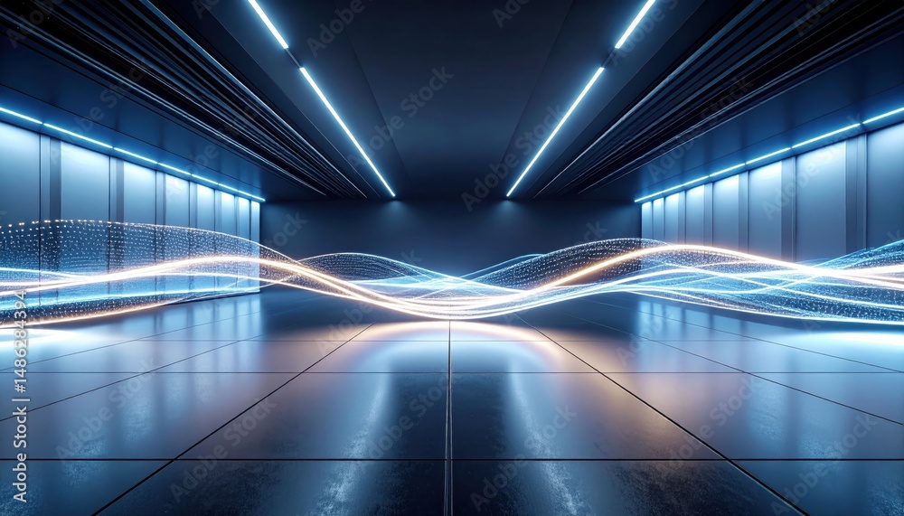 Light flows through a modern office, highlighting innovative architecture and design. Light flows through a modern office, highlighting innovative architecture and design.