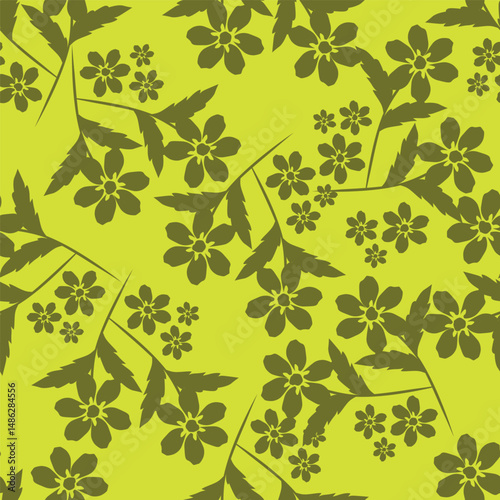 Floral pattern design, vector illustration background