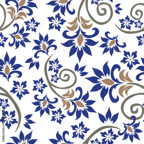 Floral pattern design, vector illustration background