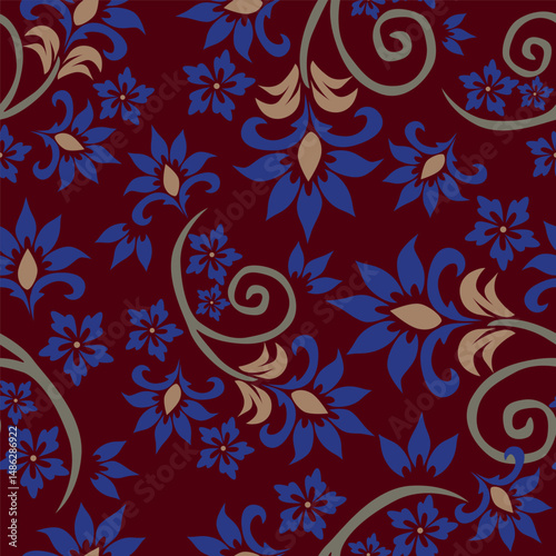Floral pattern design, vector illustration background