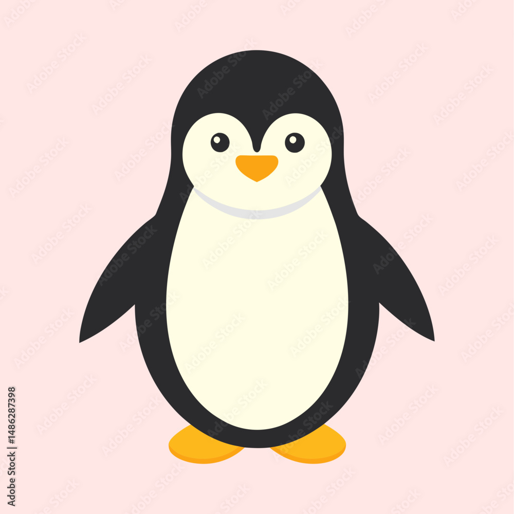 Fototapeta premium vector illustration of a penguin