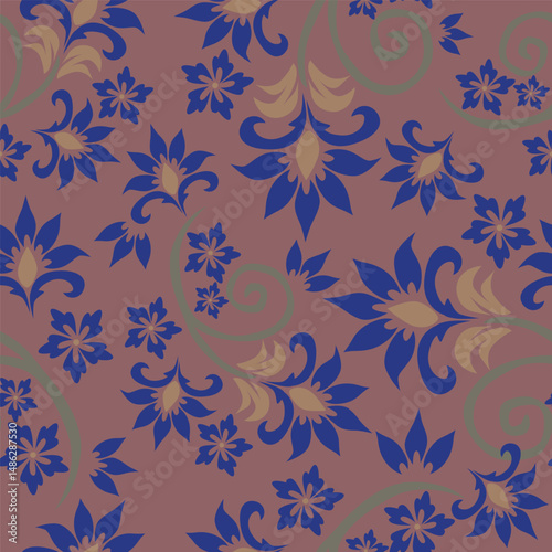 Floral pattern design, vector illustration background