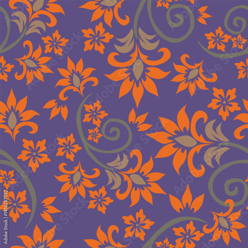 Floral pattern design, vector illustration background