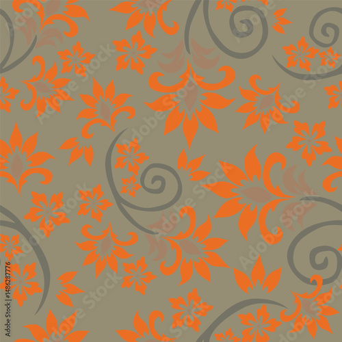 Floral pattern design, vector illustration background