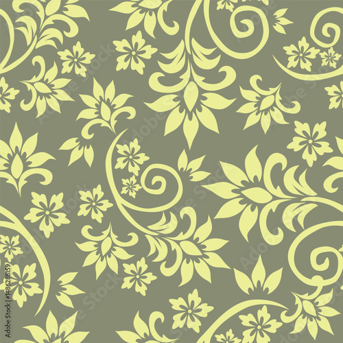 Floral pattern design, vector illustration background