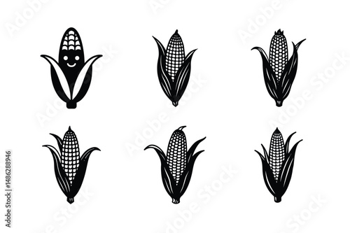 Editable 3D Corn Vector for Branding