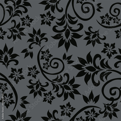 Floral pattern design, vector illustration background