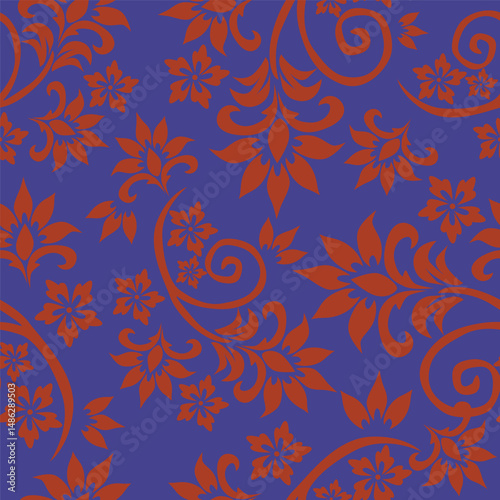 Floral pattern design, vector illustration background