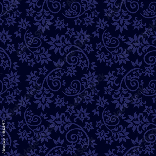 Floral pattern design, vector illustration background