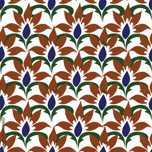 Floral pattern design, vector illustration background