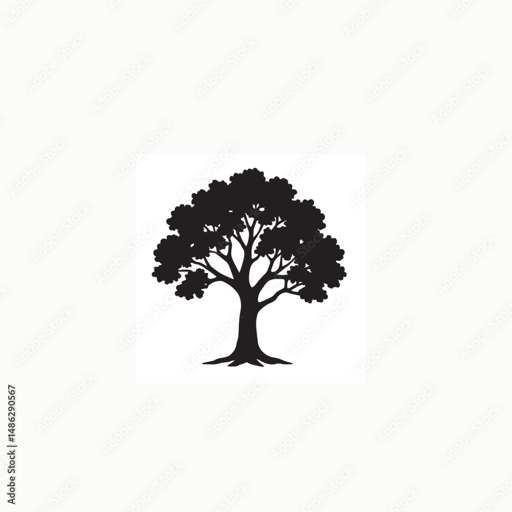 Fototapeta premium vector tree silhouette
