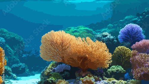 Coral reef illustration