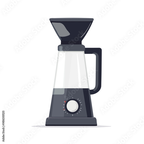 Blender 2D flat vector illustration, isolated on a white background.