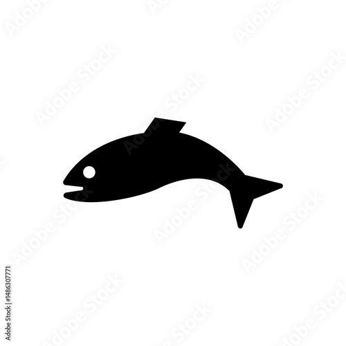 fish icon simple design, illustration svg file