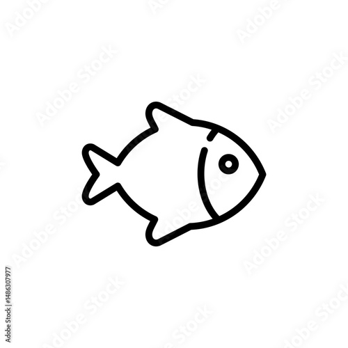 fish icon simple design, illustration svg file