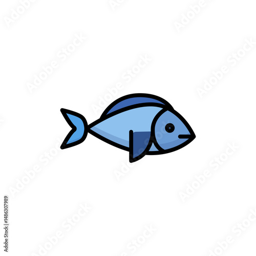 fish icon simple design, illustration svg file