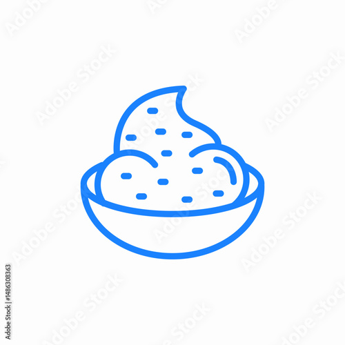wasabi spice or ingredient spicy icon sign vector